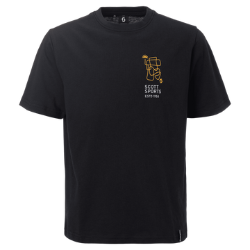 SCOTT Graphic Short Sleeve für Kinder – Black – Vorderansicht