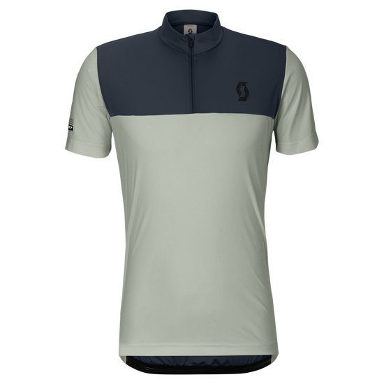 SCOTT Jersey Endurance LT Short Sleeve Herren – Spray Grey - Dark Blue – Vorderansicht