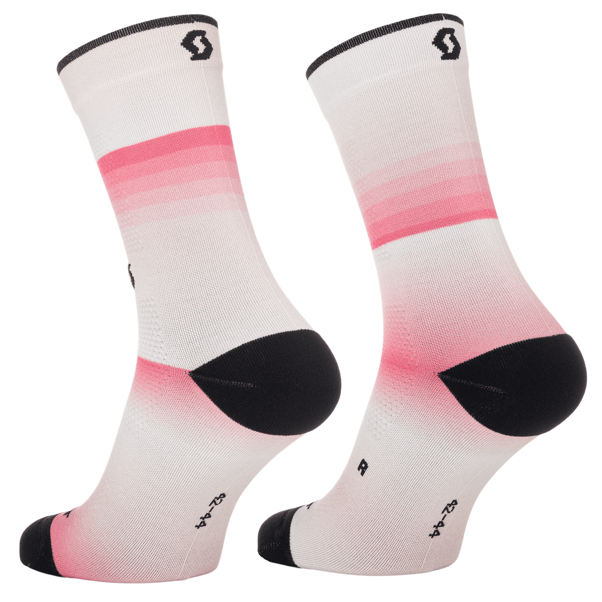 SCOTT Gradient Stripes Crew-Socken – Digital Pink - White – Ansicht 2