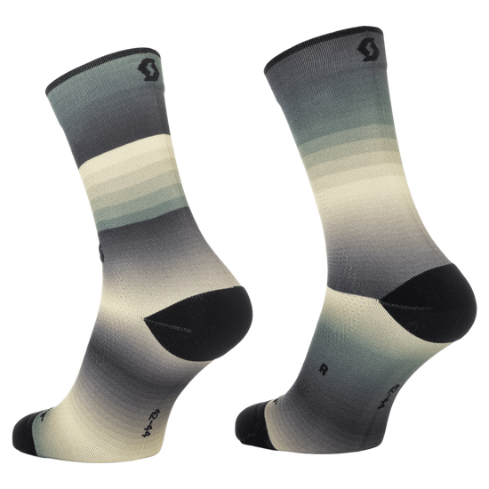 SCOTT Gradient Stripes Crew-Socken – Tranquil Green - Acid Yellow – Ansicht 2