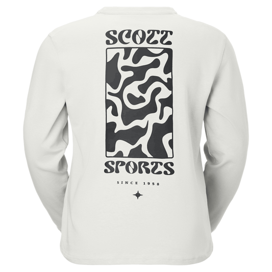 SCOTT Graphic Langarmshirt – White Rückansicht
