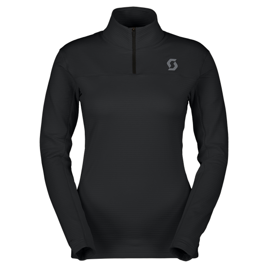 Jersey de capa intermedia SCOTT Defined Light para mujer – Negro – Vista frontal