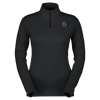 Jersey de capa intermedia SCOTT Defined Light para mujer – Negro – Vista frontal