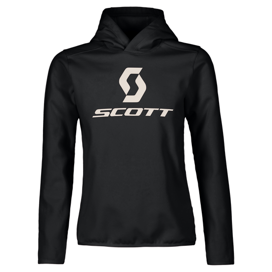 Felpa con cappuccio SCOTT Defined Warm Midlayer per bambini - Nera su PeakStyle