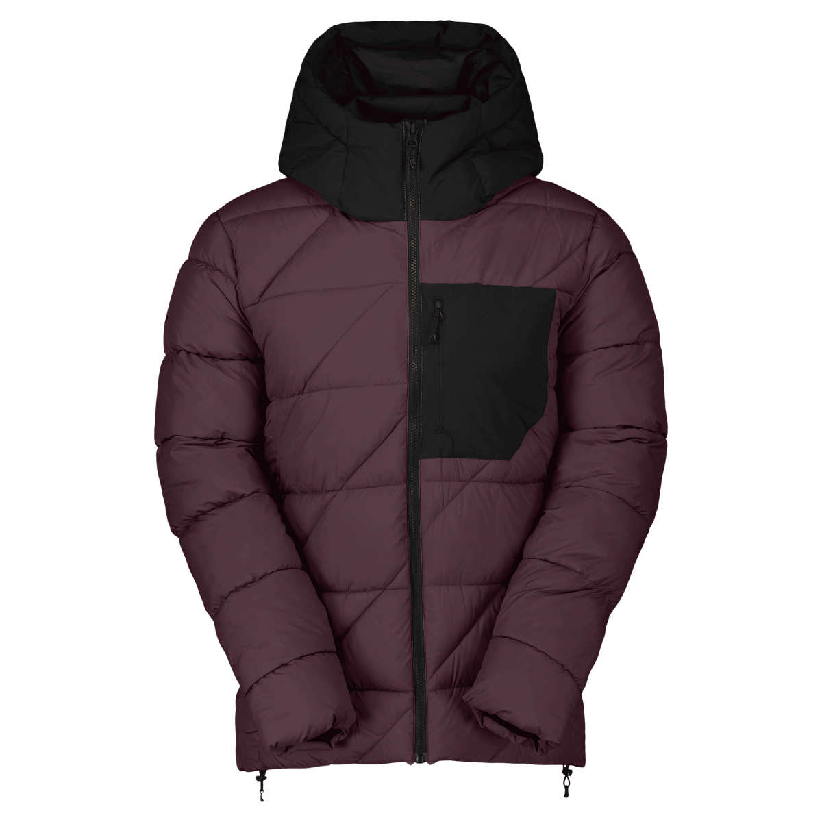 SCOTT Insuloft Warm Insulated Jacket for Men – Cocoa Red - Black