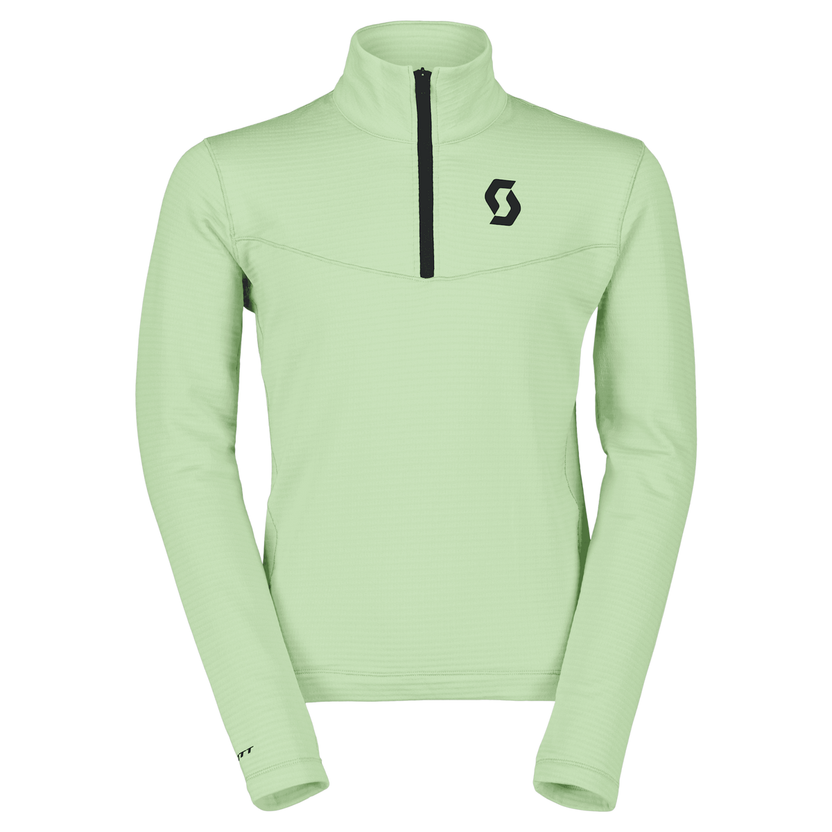 SCOTT Defined Light Midlayer-Pullover Kinder – Vapour Green Vorderansicht