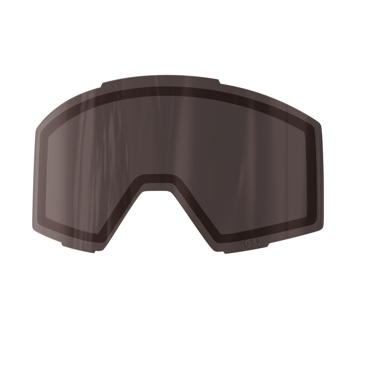 SCOTT Shield Junior Ersatzglas – Silver Chrome S2