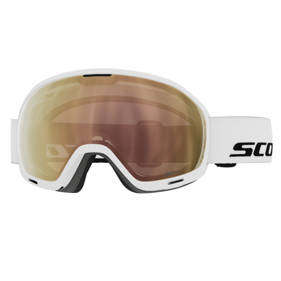 SCOTT Unlimited II OTG Light Sensitive ski goggles in white – view 1