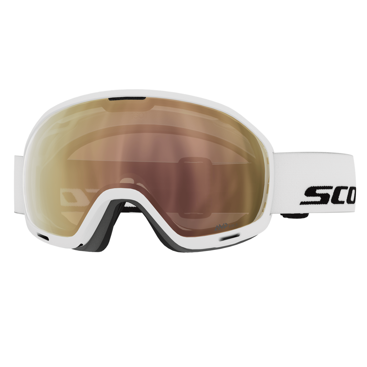 SCOTT Unlimited II OTG Light Sensitive ski goggles in white – view 1