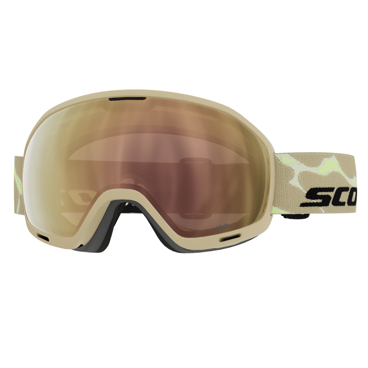 SCOTT Unlimited II OTG Light Sensitive Ski Goggles in Mojave Beige – View 1