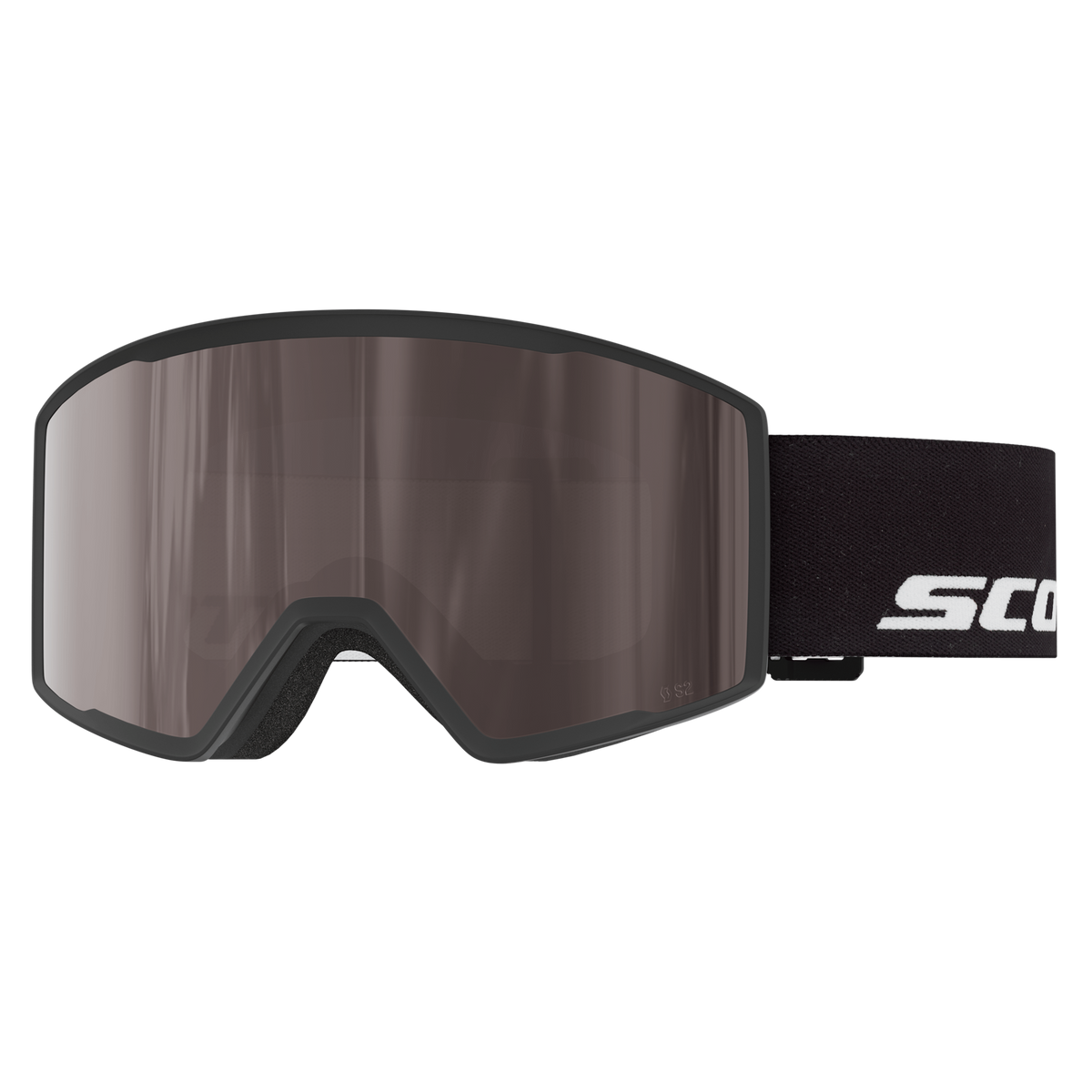 SCOTT Trace Pro Skibrille – Black - Silver Chrome S2 – Ansicht 1