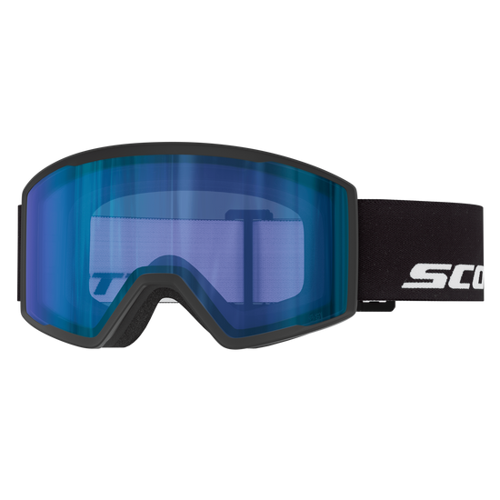 SCOTT Trace Pro Skibrille – Black - Blue Chrome S1 – Ansicht 1