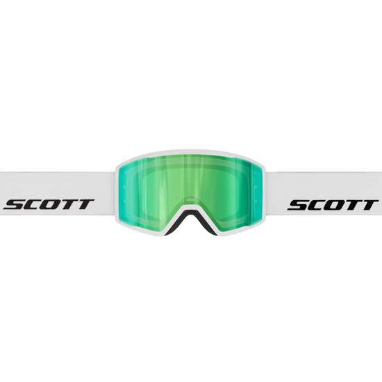 SCOTT Trace Pro Skibrille – White - Green Chrome S2 – Ansicht 2
