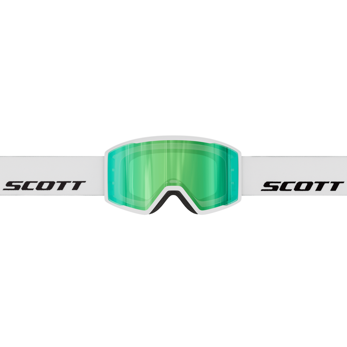 SCOTT Trace Pro Skibrille – White - Green Chrome S2 – Ansicht 2