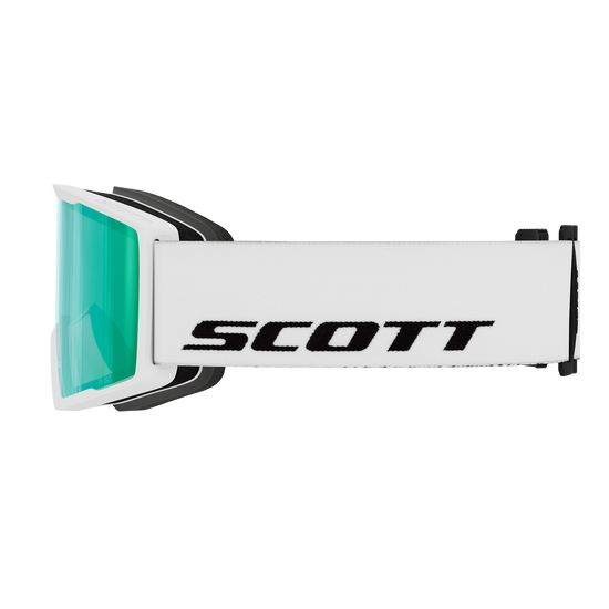 SCOTT Trace Pro Skibrille – White - Green Chrome S2 – Ansicht 4