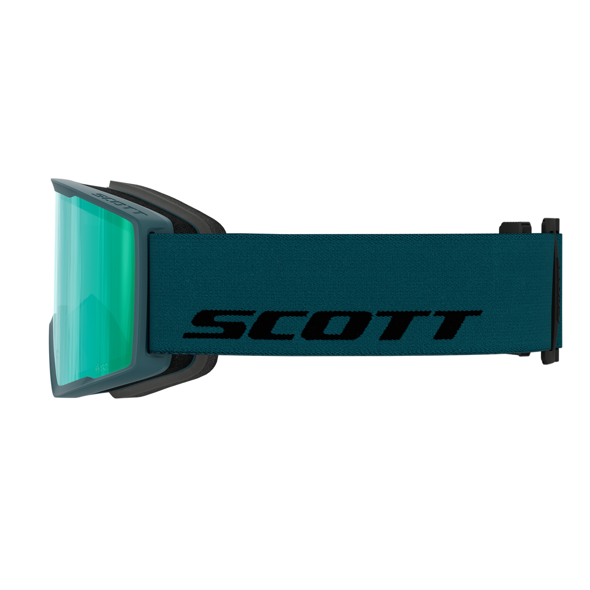 SCOTT Trace Pro Skibrille – Petrol Green - Green Chrome S2 – Ansicht 4