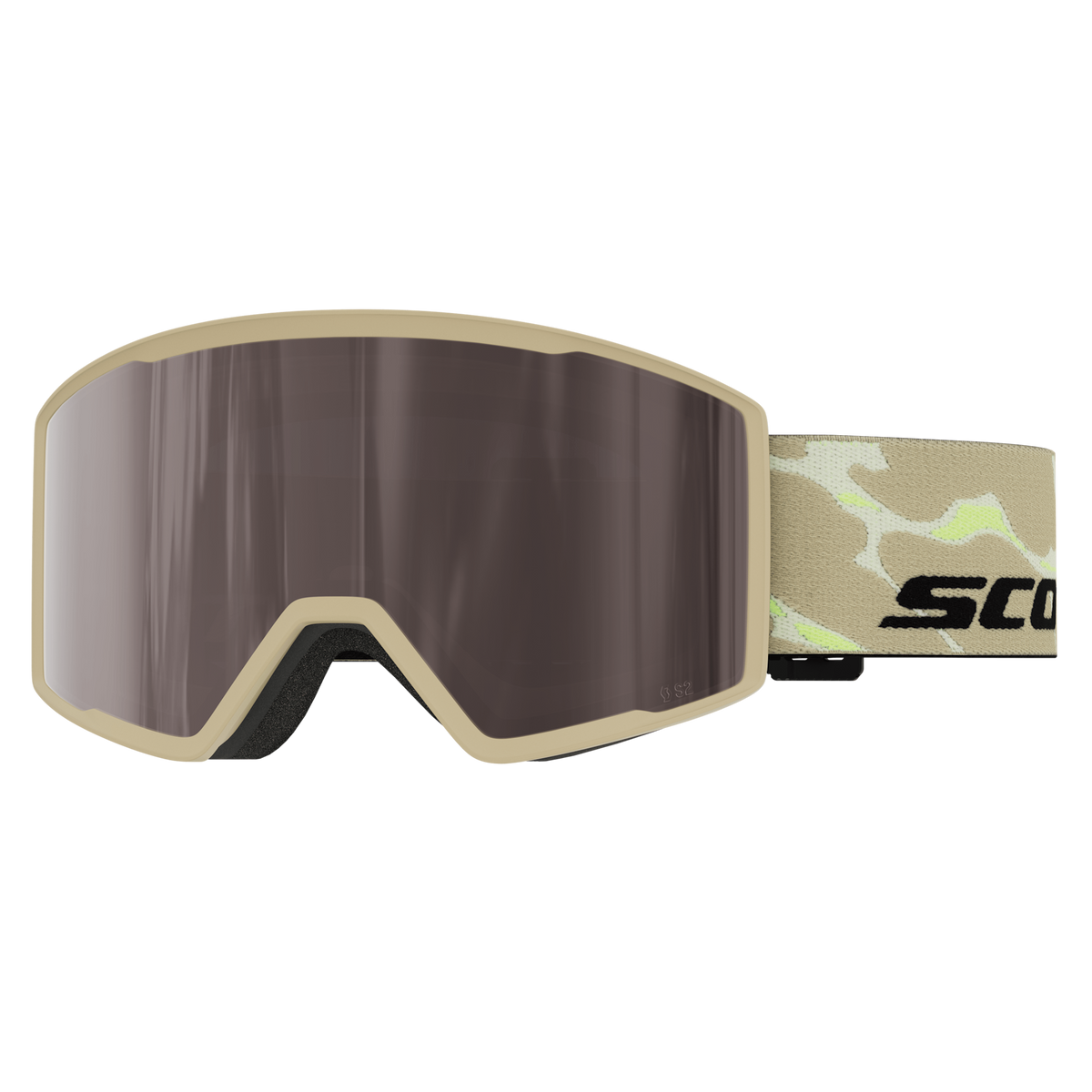 SCOTT Trace Pro Skibrille – Mojave Beige - Silver Chrome S2 – Ansicht 1