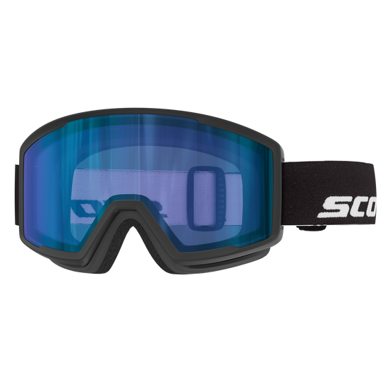 SCOTT Trace Pro Compact Skibrille – Black - Blue Chrome S1 – Ansicht 1