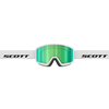 SCOTT Trace Pro Compact Skibrille – White - Green Chrome S2 – Ansicht 2