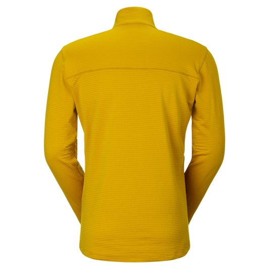 SCOTT Defined Light midlayer-trui voor heren - Sundial Yellow, achterkant bij PeakStyle