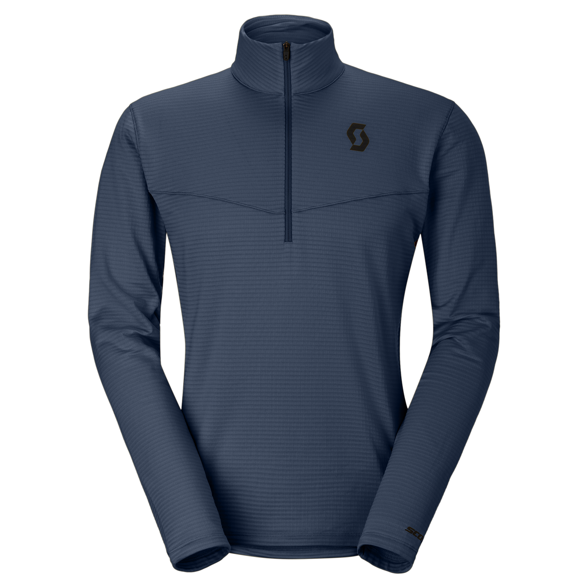 SCOTT Defined Light Men's Midlayer Sweater - Dusk Blue (Front View) at PeakStyle
