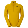 SCOTT Defined Light Midlayer Sweater for Men - Sundial Yellow (Front View) at PeakStyle