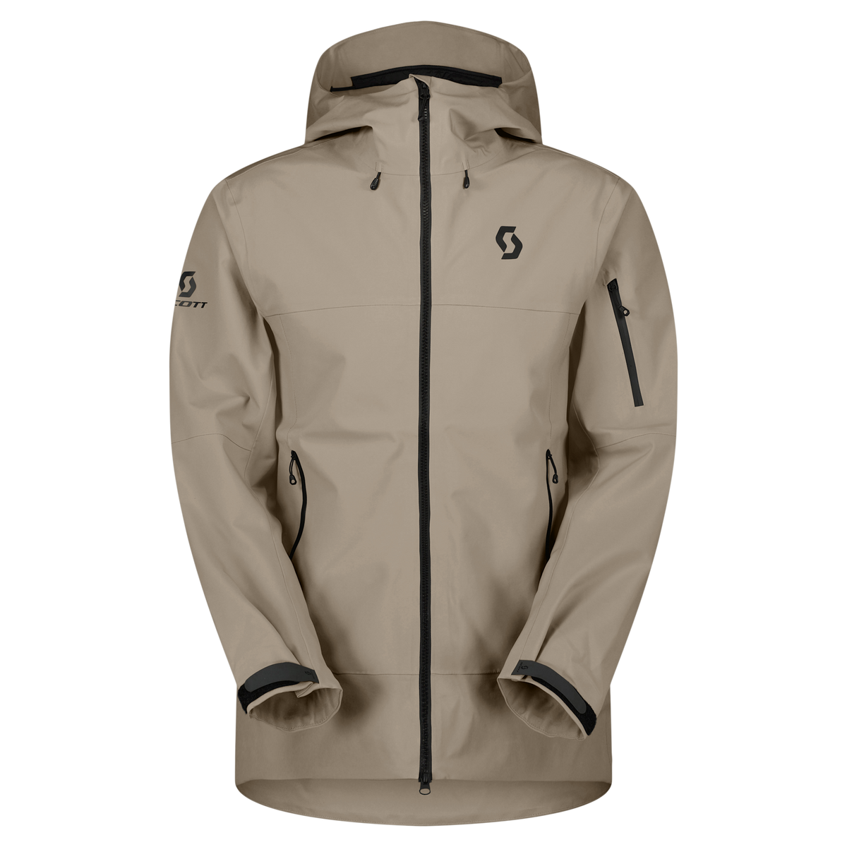 Giacca da sci SCOTT Explorair 3L da uomo – Beige Portobello – Vista frontale