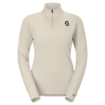 Jersey de capa intermedia SCOTT Defined Light para mujer – Beige Latte – Vista frontal