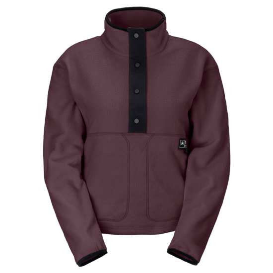 Maglione in pile SCOTT Escape Original da donna - Cocoa Red, vista frontale