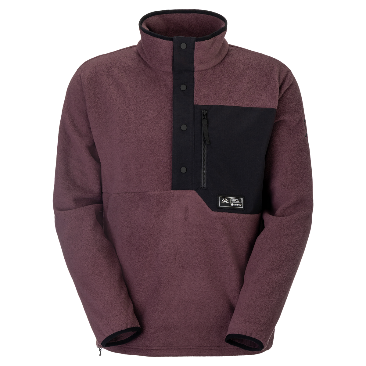 SCOTT Escape Original fleecetrui voor heren - Cocoa Red, vooraanzicht