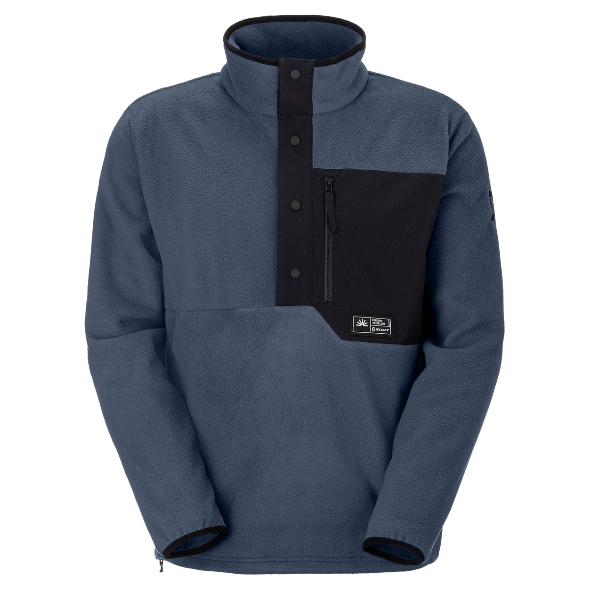SCOTT Escape Original fleece-trui voor heren – Dusk Blue, vooraanzicht