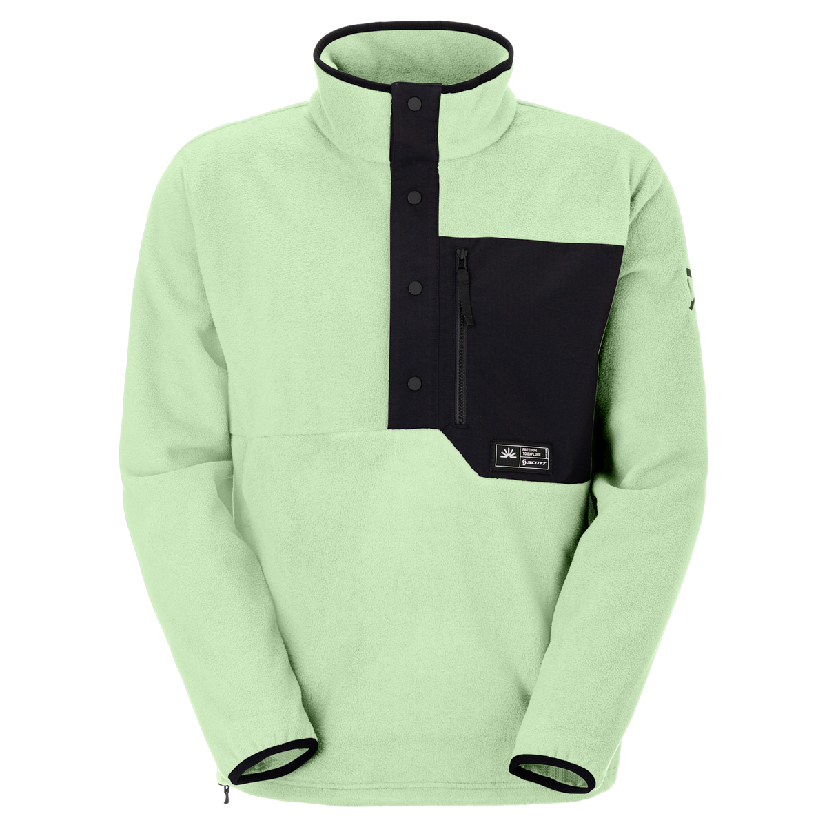 SCOTT Escape Original fleece-trui voor heren – Vapour Green, vooraanzicht
