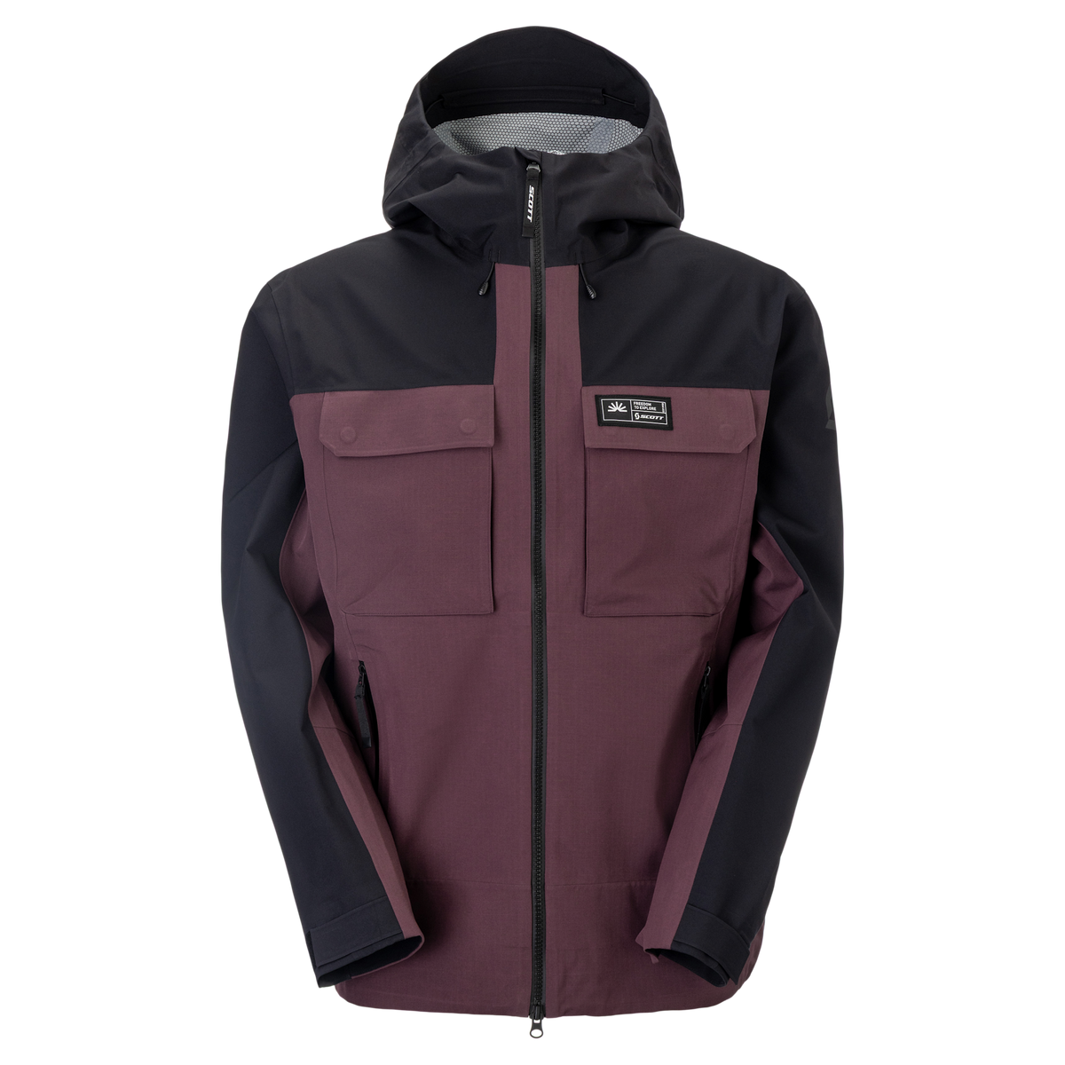 SCOTT Explorair Escape 2.5L Men's Winter Sports Jacket – Cocoa Red - Black