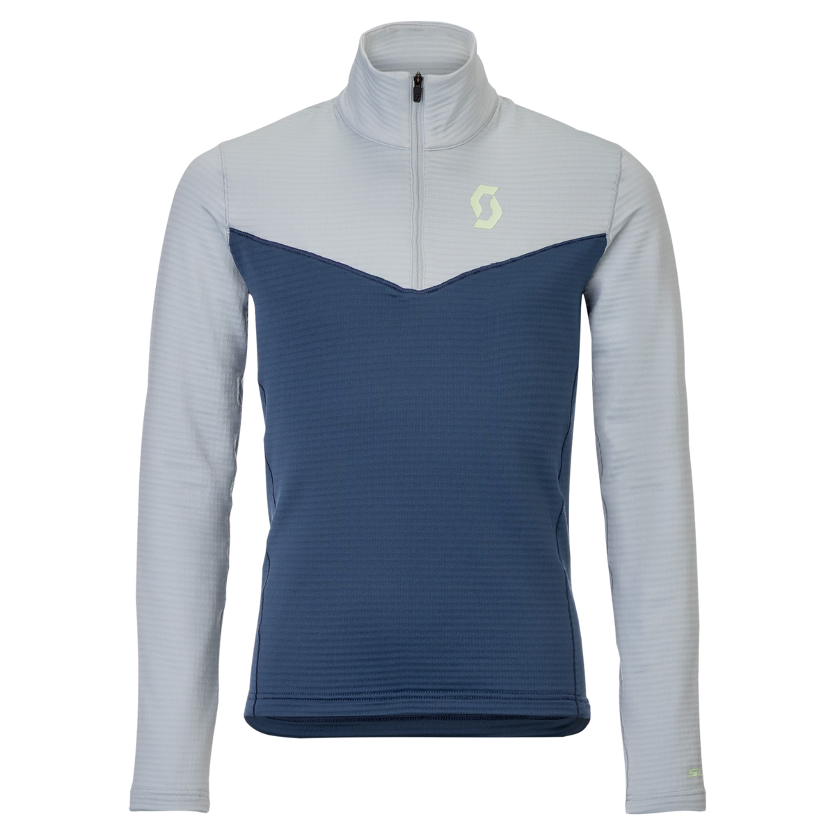 SCOTT Defined Light Midlayer-Pullover Kinder – Mist Blue - Dusk Blue Vorderansicht