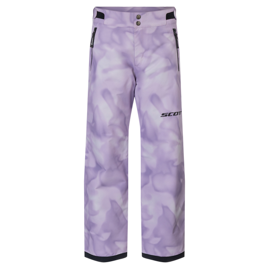 SCOTT Ultimate Dryo Winter Sports Pants for Kids – Sherbet Purple Print (Front View)