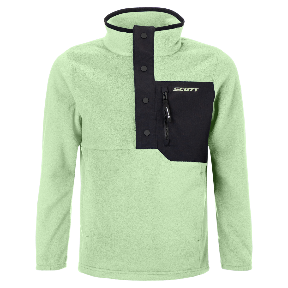 SCOTT Original Fleece-Pullover Kinder – Vapour Green Vorderansicht