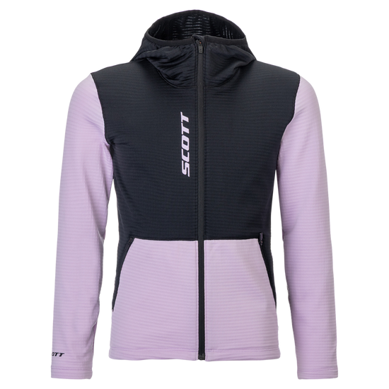SCOTT Defined Light Hoodie Kinder – Sherbet Purple - Black Vorderansicht