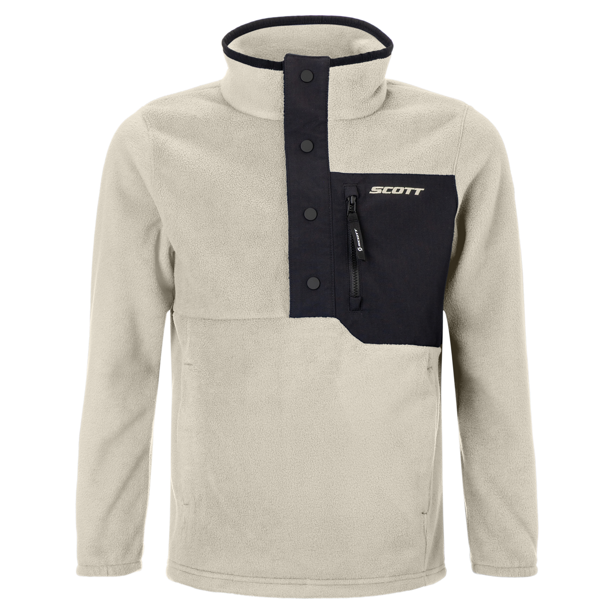 SCOTT Original Fleece-Pullover Kinder – Latte Beige Vorderansicht