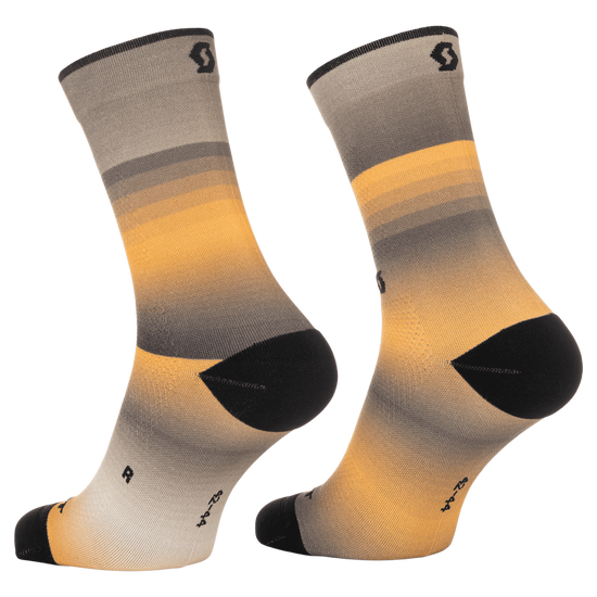 SCOTT Gradient Stripes Crew-Socken – Toast Beige - Gleam Orange – Ansicht 2