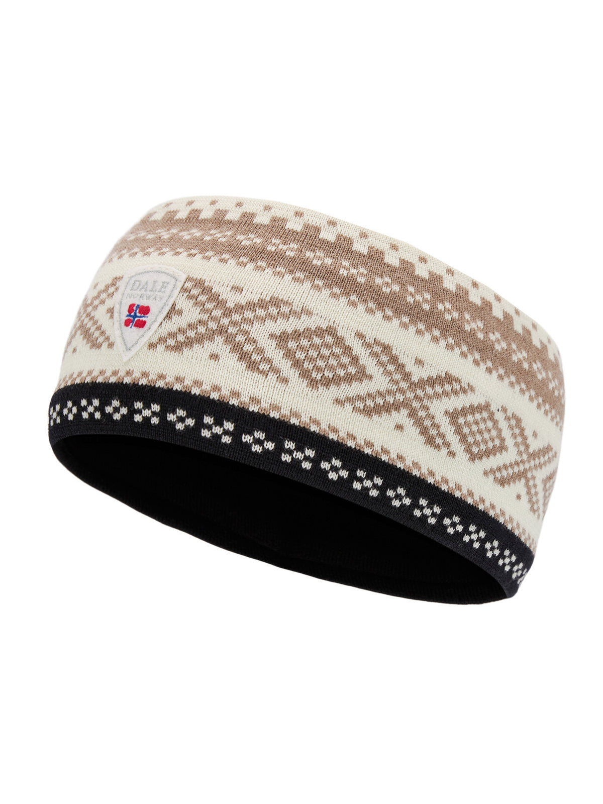 Dale Of Norway DYSTINGEN HEADBAND Offwhite Black Mountainstone One size - PeakStyle