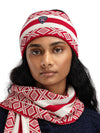 Dale Of Norway KVITEGGA HEADBAND Raspberry Offwhite One size - PeakStyle