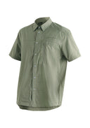 Maier Sports M MATS S/S green check 46 - PeakStyle