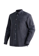 Maier Sports M MATS L/S grey check 46 - PeakStyle