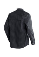 Maier Sports M MATS L/S grey check 46 - PeakStyle