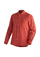 Maier Sports M MATS L/S orange check 46 - PeakStyle