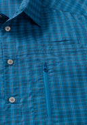 Maier Sports M MATS L/S blue check 46 - PeakStyle