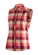 Maier Sports W SANA SLEEVELESS red check 34 - PeakStyle