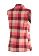 Maier Sports W SANA SLEEVELESS red check 34 - PeakStyle