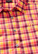 Maier Sports W PHILINA red yellow check 36 - PeakStyle
