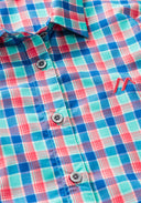 Maier Sports W PHILINA blue red check 36 - PeakStyle